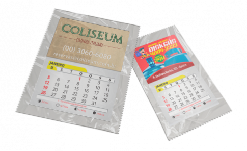 Ímã de Geladeira com Faca Padrão e Bloco de Calendário 2023